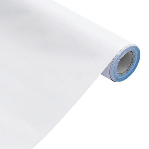 Selvklæbende folie til møbler 90x500 cm PVC mat hvid