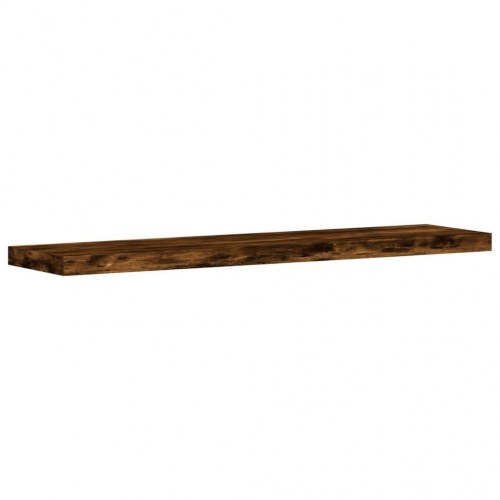 Væghylder 4 stk. - 40×10×1,5 cm i konstrueret træ, røget egetræ