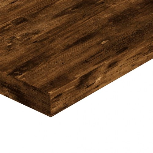 Væghylder 4 stk. - 40×10×1,5 cm i konstrueret træ, røget egetræ