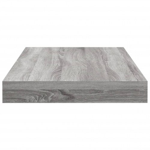 Væghylder 4 stk. - 40×10×1,5 cm i konstrueret træ, grå sonoma-eg