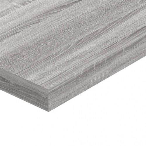 Væghylder 4 stk. - 40×10×1,5 cm i konstrueret træ, grå sonoma-eg