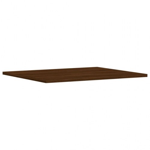 Væghylder 4 stk. 60x50x1,5 cm konstrueret træ brunt egetræ
