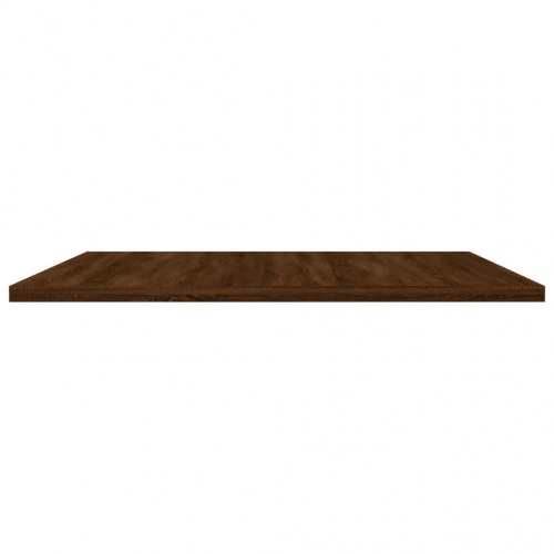 Væghylder 4 stk. 60x50x1,5 cm konstrueret træ brunt egetræ