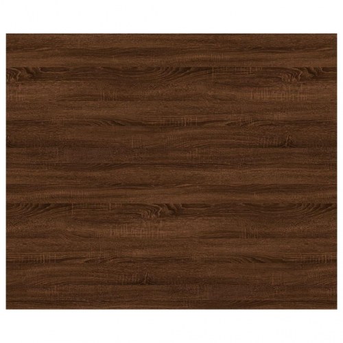 Væghylder 4 stk. 60x50x1,5 cm konstrueret træ brunt egetræ