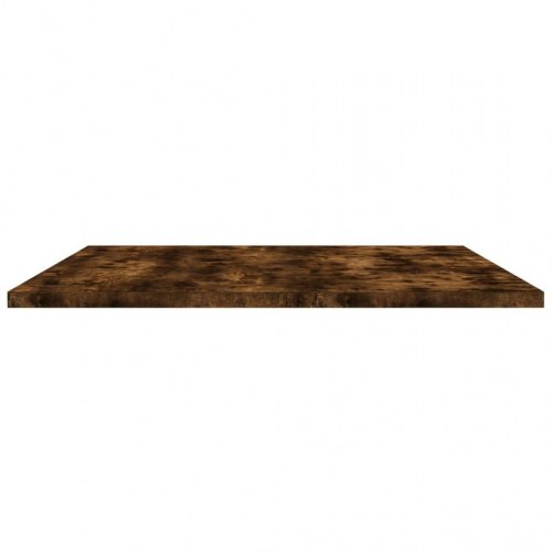 Væghylder 4 stk. 80x30x1,5 cm konstrueret træ røget egetræ