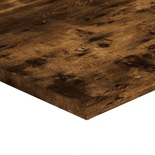 Væghylder 4 stk. 80x30x1,5 cm konstrueret træ røget egetræ