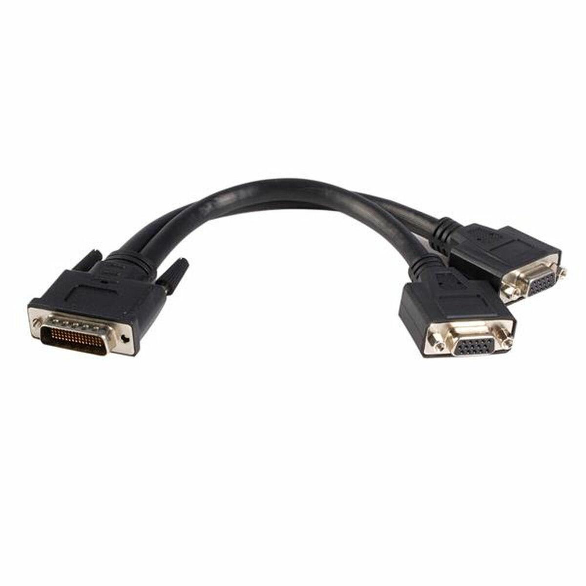 VGA-kabel splitter Startech DMS-59 til 2x VGA, sort 0,2 m