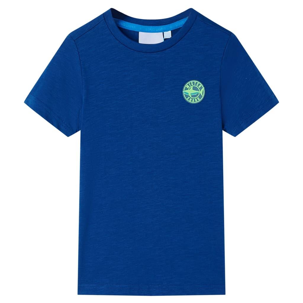 T-shirt til børn str. 104 mørkeblå