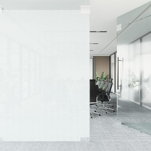 Vinduesfolie 90x1000 cm statisk PVC matteret transparent hvid