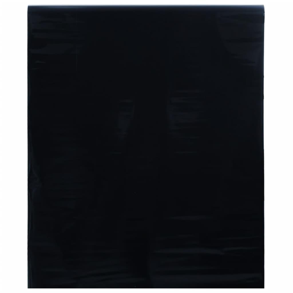 vidaXL vinduesfolie 45x2000 cm statisk PVC matteret sort