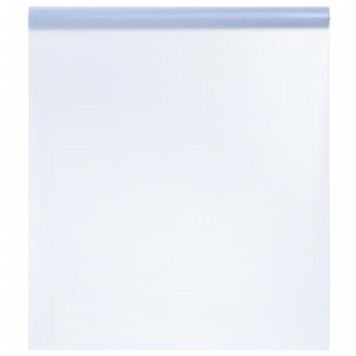 Vinduesfolie 45x2000 cm statisk PVC matteret transparent grå
