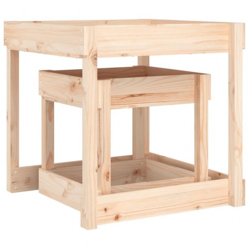 Sandborde 2 stk. massivt fyrretræ