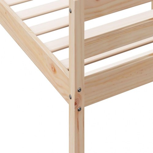 Sengeramme naturfarvet 120 x 200 cm