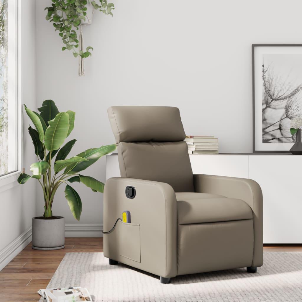 Massagestol Kunstlæder Cappuccino