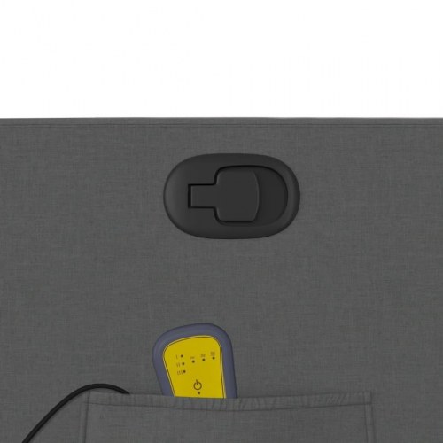 Løftestol med massagefunktion stof mørkegrå