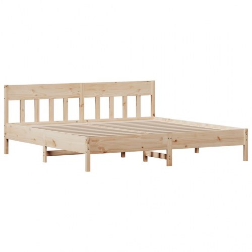 Sengeramme i massivt fyrretræ 180 x 200 cm - uden madras