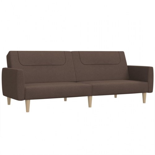 2-personers sovesofa i stof - gråbrun, udslåelig daybed
