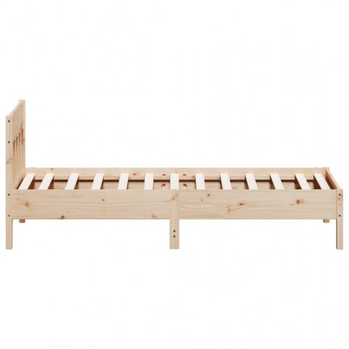 Sengeramme uden madras 100x200 cm massivt fyrretræ