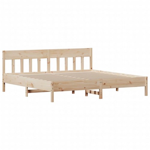 Sengeramme i massivt fyrretræ 200 x 200 cm - uden madras