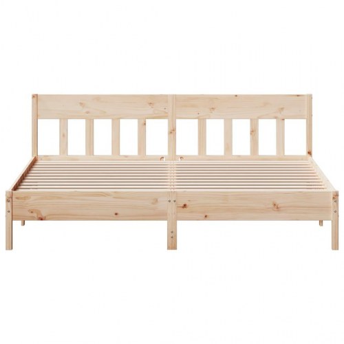 Sengeramme i massivt fyrretræ 200 x 200 cm - uden madras