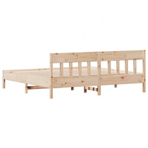 Sengeramme i massivt fyrretræ 200 x 200 cm - uden madras