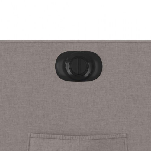 Eldrevet lænestol med løftefunktion stof gråbrun