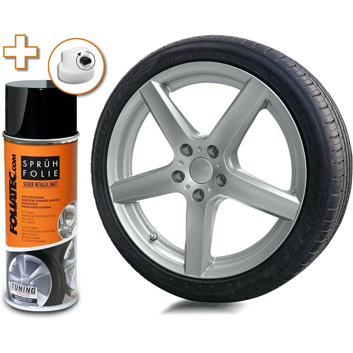 Flydende Gummi Til Biler Foliatec Sølvfarvet Metal 400 Ml