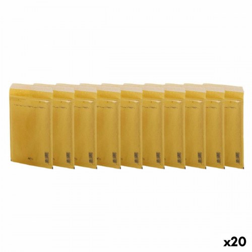 Sam konvolutter AK-11 brun 110 × 165 mm - sæt med puder, 10 stk. (20 enheder)