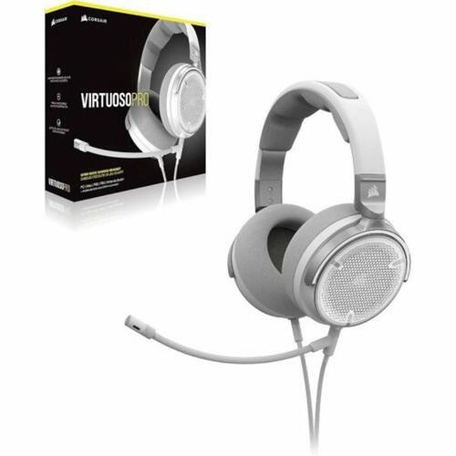Hovedtelefoner med mikrofon Corsair Virtuoso Pro Hvid