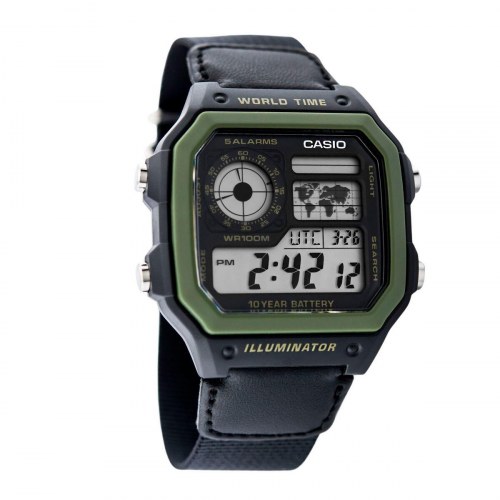 Casio AE-1200WHB-1BV herreur (Ø 45 mm) - digitalt armbåndsur til mænd