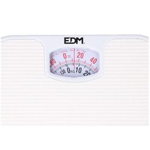 Analog Vægt EDM polypropylen 130 Kg 24 x 26 x 4 cm
