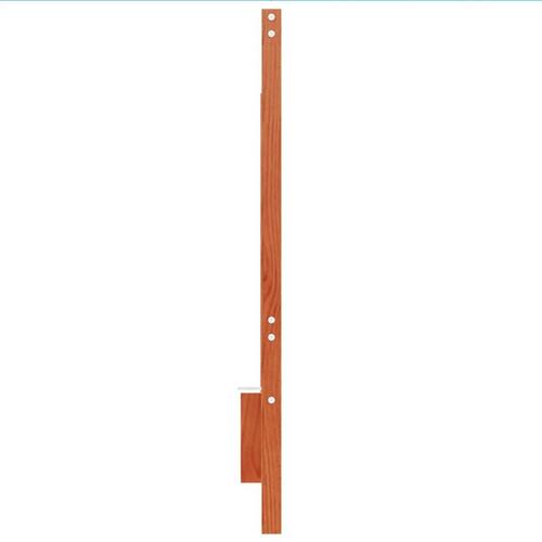 Sengegavl 140 cm massivt fyrretræ gyldenbrun