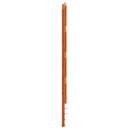 Sengegavl 120 cm massivt fyrretræ gyldenbrun