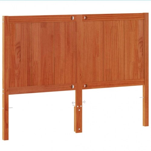 Sengegavl i massivt fyrretræ 135 cm - gyldenbrun