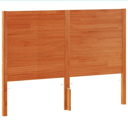 Sengegavl i massivt fyrretræ 160 cm - gyldenbrun