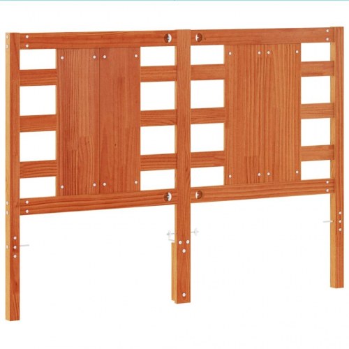 Sengegavl i massivt fyrretræ 135 cm - gyldenbrun