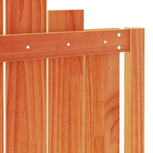Sengegavl 135 cm i massivt fyrretræ - gyldenbrun