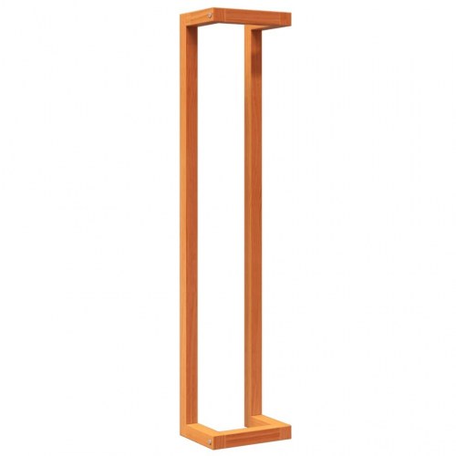 Væghængt håndklædeholder i massivt fyrretræ 23×18×110 cm - gyldenbrun