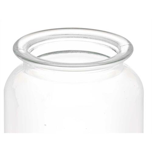 Beholder Gennemsigtig Glas 600 ml (12 enheder) Med låg