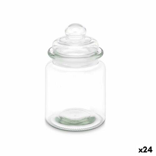 Beholder Gennemsigtig Glas 250 ml 8 x 13 x 8 cm (24 enheder) Med låg