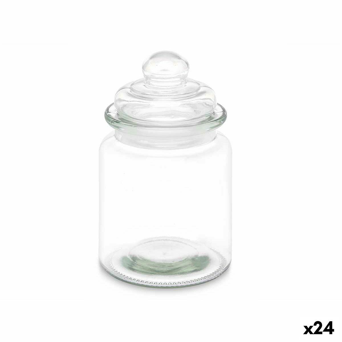 Beholder Gennemsigtig Glas 250 ml 8 x 13 x 8 cm (24 enheder) Med låg