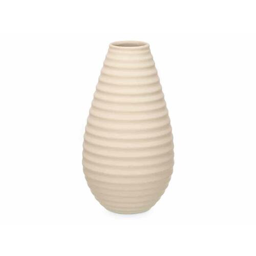 Vase Beige Keramik 22 x 44 x 22 cm (2 enheder) Striber