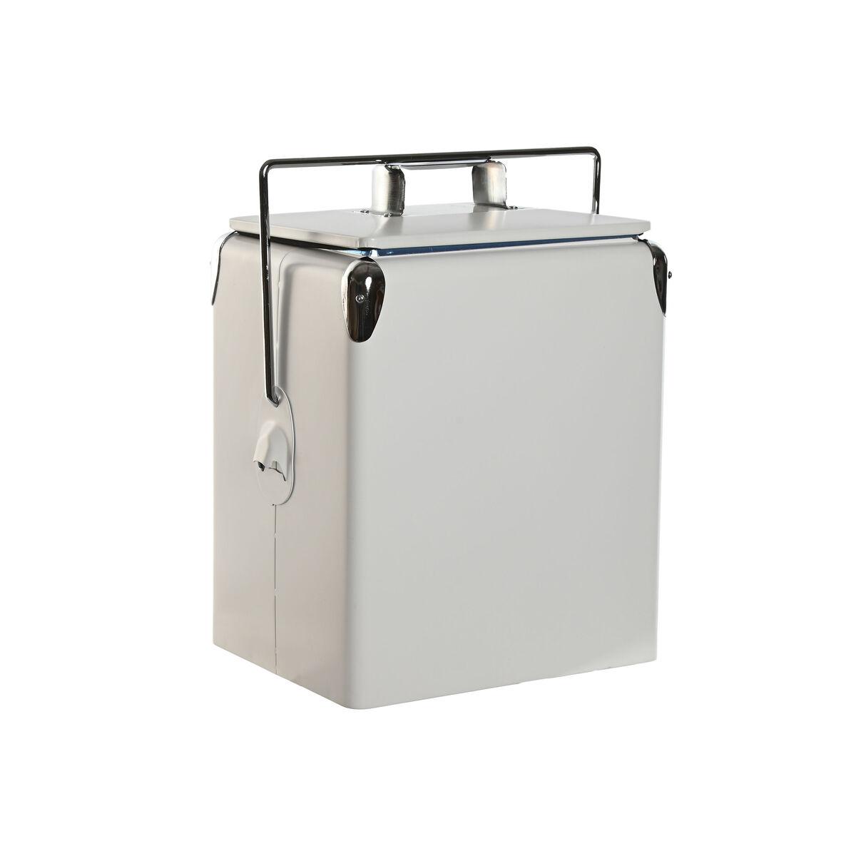 Transportabel Køleboks Home Esprit Hvid Pvc Metal Stål Polypropylen