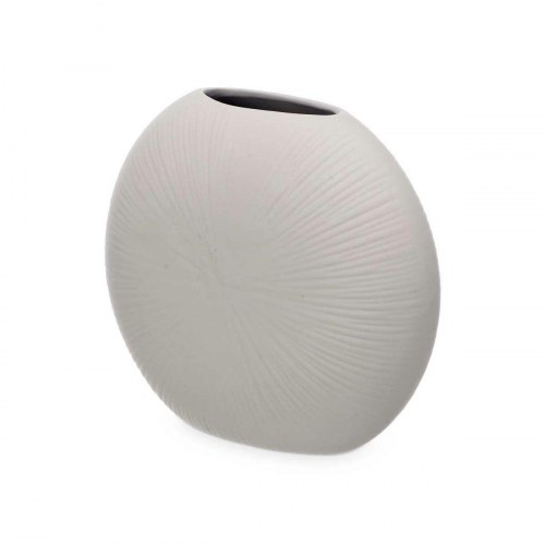 Vase grå keramik cirkulær 29 × 26 × 11 cm - (4 stk.)
