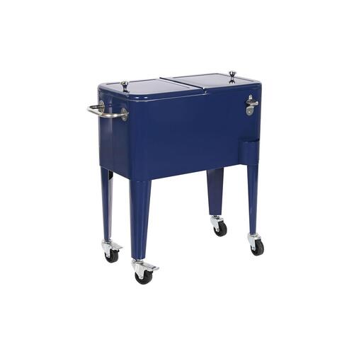Transportabel Køleboks Home ESPRIT Marineblå Stål polypropylen 56 L 74 x 43 x 80 cm