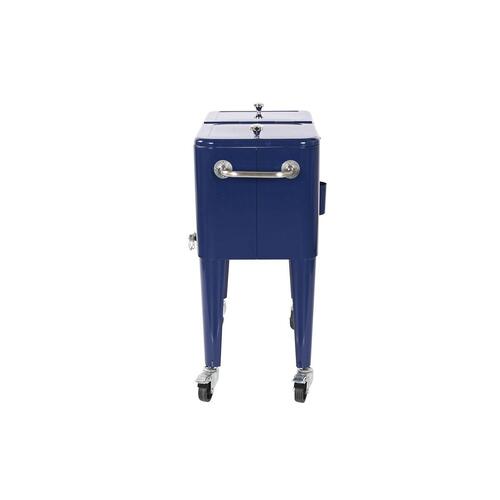 Transportabel Køleboks Home ESPRIT Marineblå Stål polypropylen 56 L 74 x 43 x 80 cm