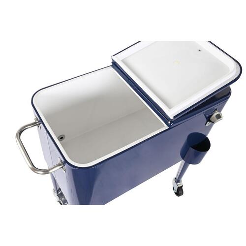 Transportabel Køleboks Home ESPRIT Marineblå Stål polypropylen 56 L 74 x 43 x 80 cm