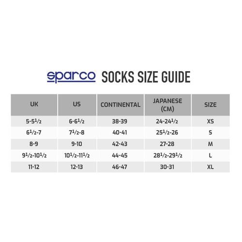 Sportsstrømper Sparco R573-RW4 (M) Hvid