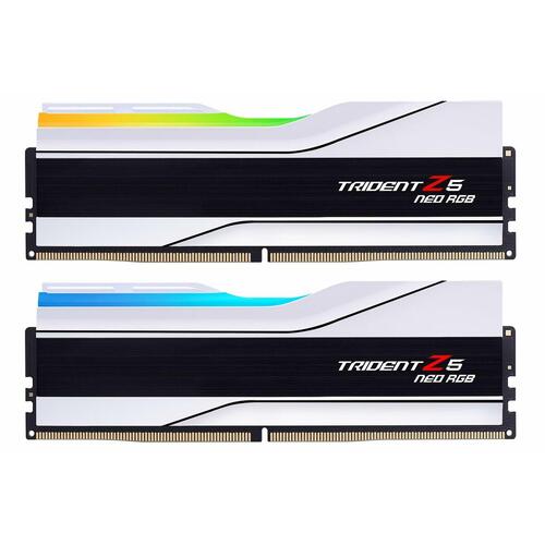 GSKILL Trident Z Neo DDR5 32 GB (2x16) 6000 MHz CL32 RGB - hvid/sort