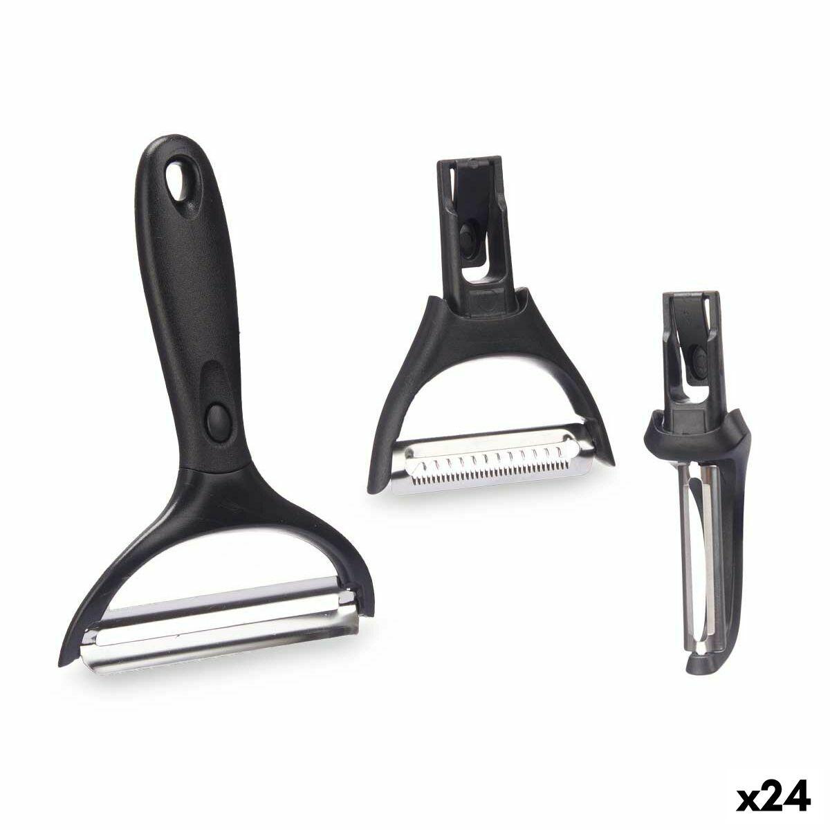 Skræller sæt - Kinvara køkkenredskab med udskiftelige hoveder, 3 dele (24 enheder)